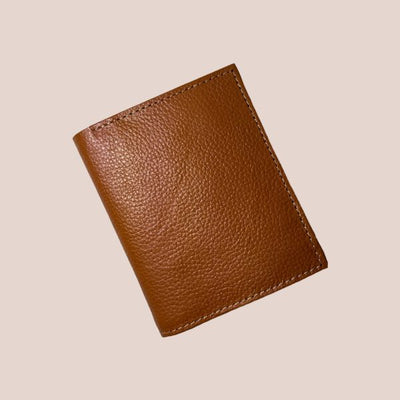 Pure Leather Texture Wallet for men - Brwon